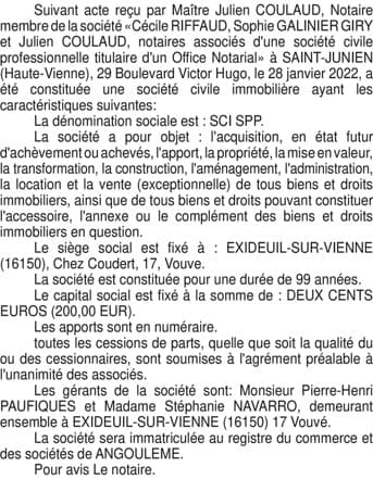 Contenu publication