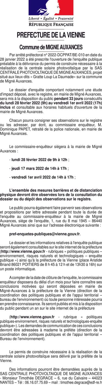 Contenu publication