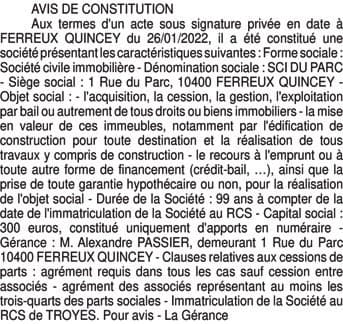Contenu publication