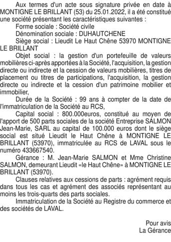 Contenu publication
