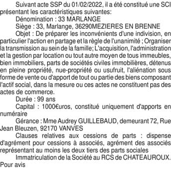 Contenu publication