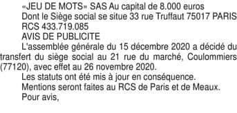Contenu publication