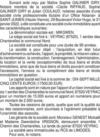 Contenu publication