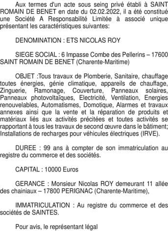 Contenu publication