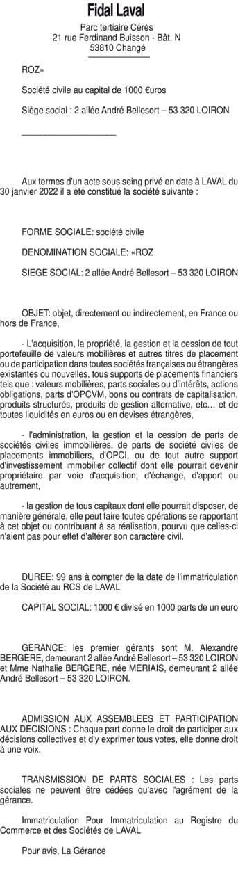 Contenu publication