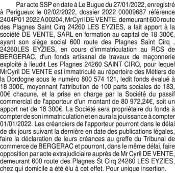 Contenu publication