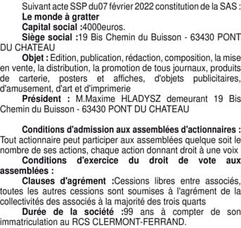 Contenu publication