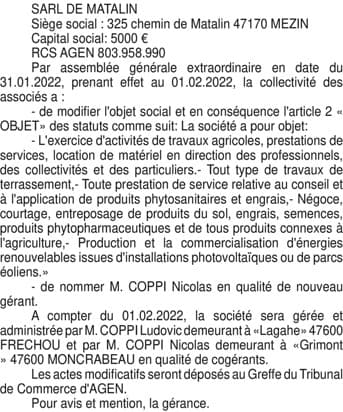 Contenu publication