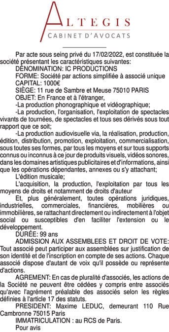 Contenu publication
