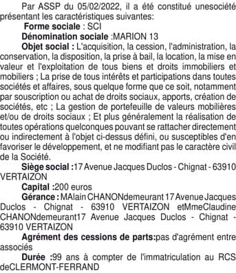 Contenu publication
