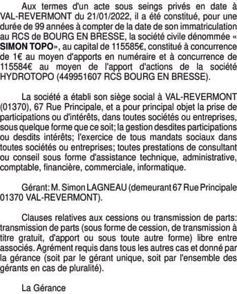 Contenu publication