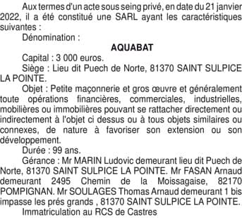 Contenu publication