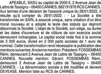Contenu publication