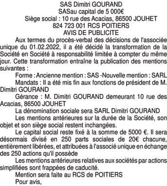 Contenu publication