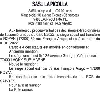 Contenu publication