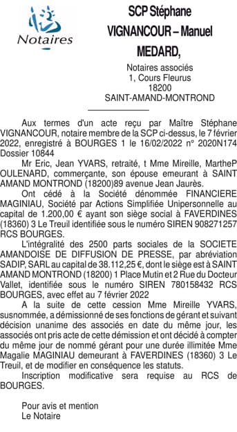 Contenu publication