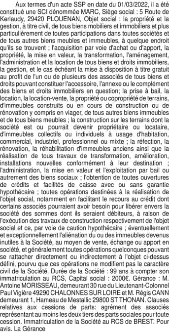 Contenu publication