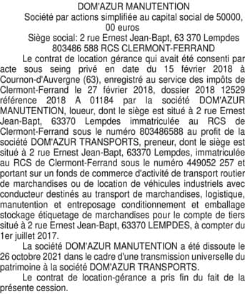 Contenu publication