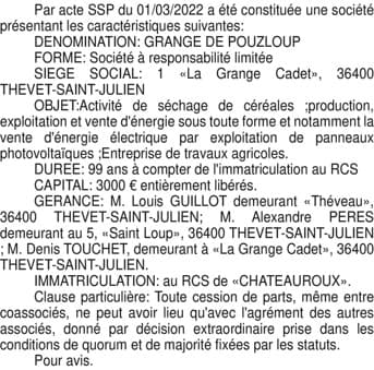 Contenu publication