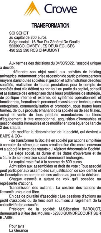 Contenu publication