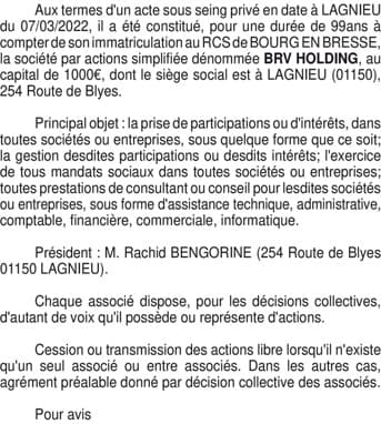 Contenu publication