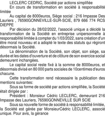 Contenu publication