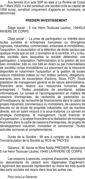 Contenu publication