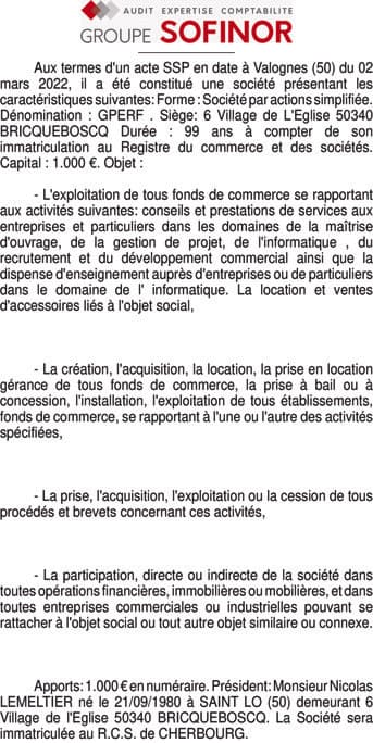Contenu publication