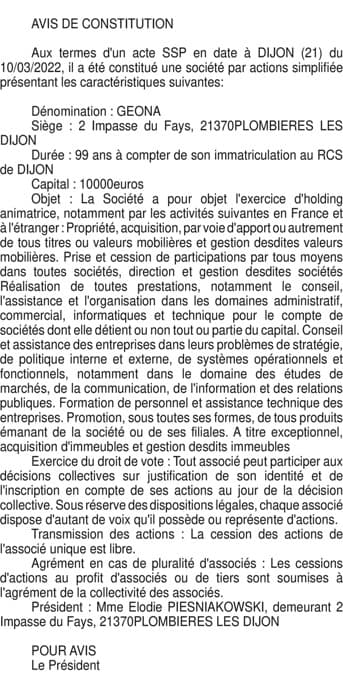 Contenu publication
