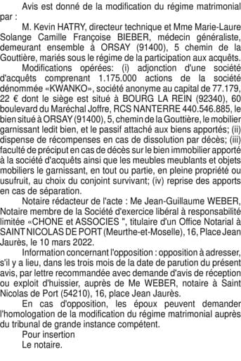 Contenu publication