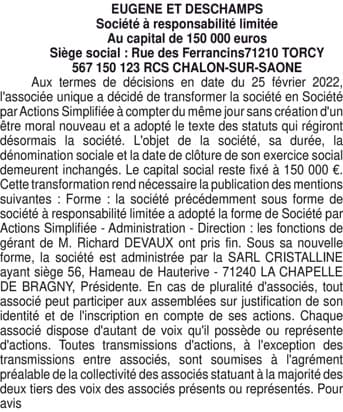 Contenu publication
