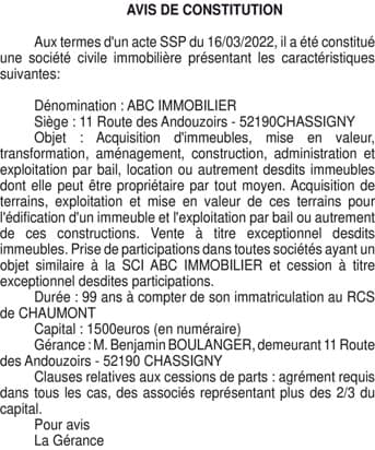 Contenu publication