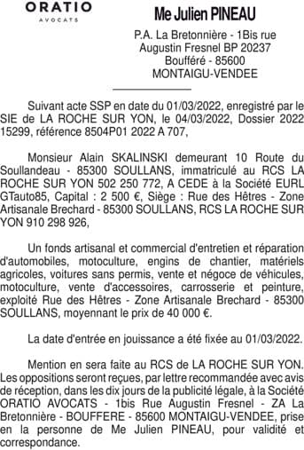 Contenu publication