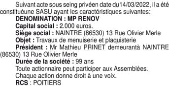 Contenu publication