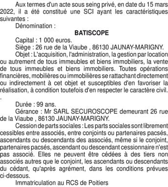 Contenu publication
