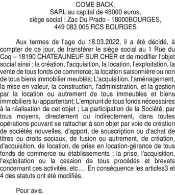 Contenu publication