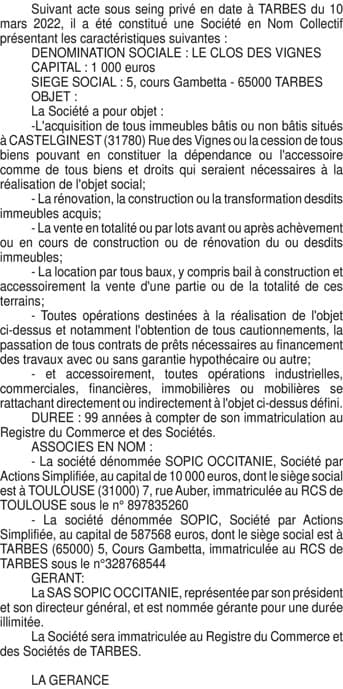 Contenu publication