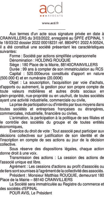 Contenu publication