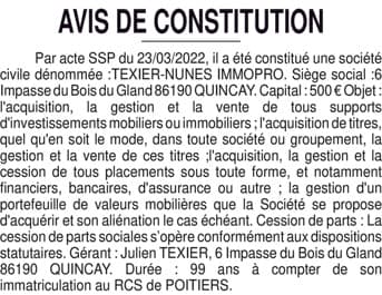 Contenu publication