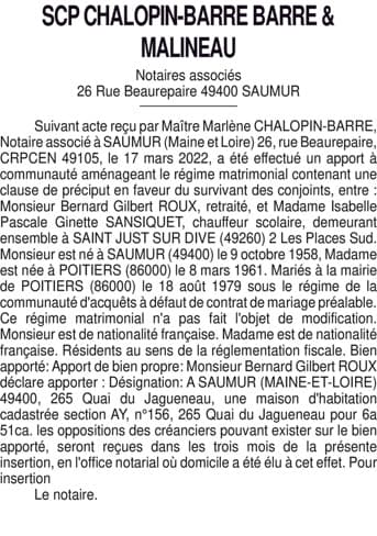 Contenu publication