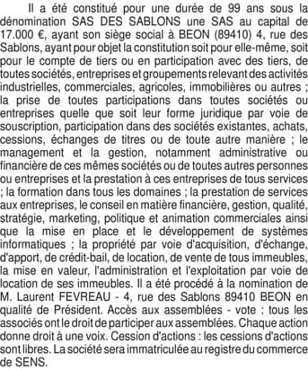 Contenu publication