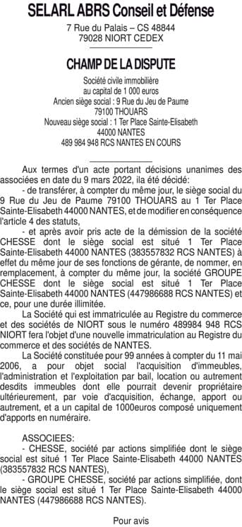 Contenu publication