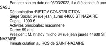Contenu publication