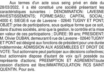 Contenu publication