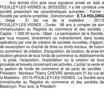 Contenu publication