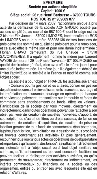 Contenu publication