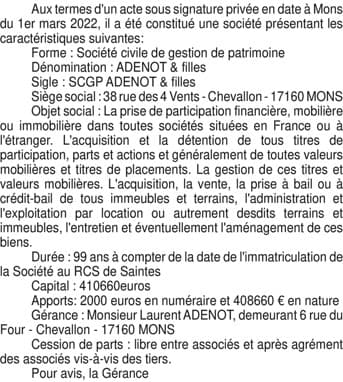 Contenu publication