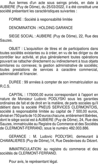 Contenu publication