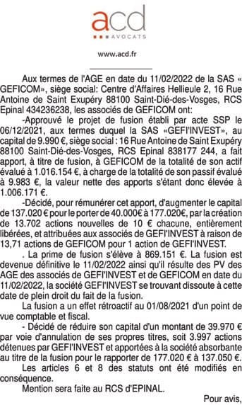 Contenu publication