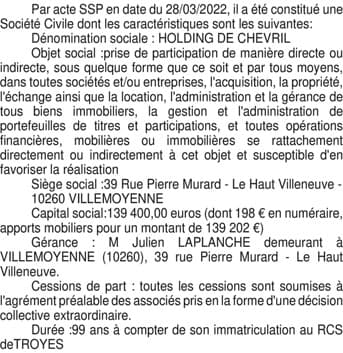 Contenu publication
